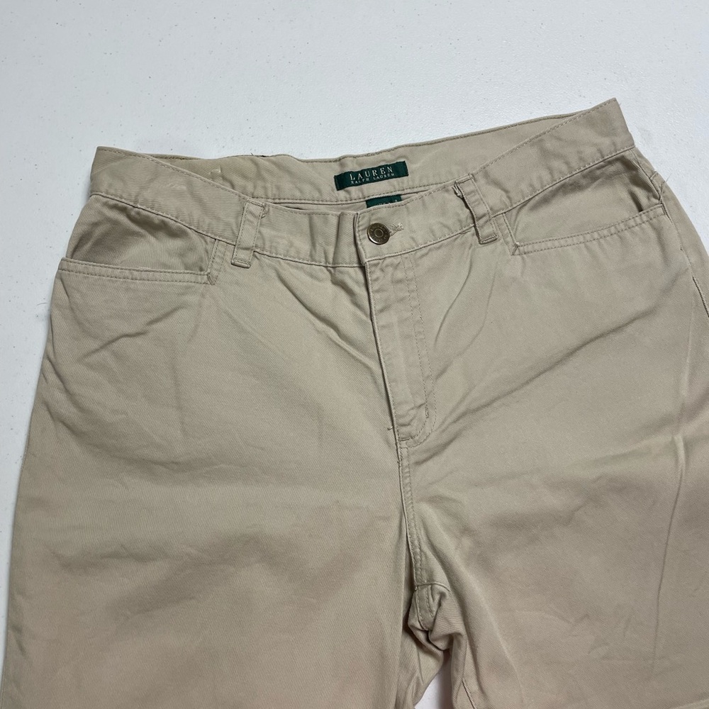 Ralph Lauren Womens Sz 8 Chino Khaki Tan Pants Classic